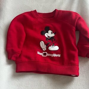 Disney Red Mickey Mouse Kids Sweatshirt